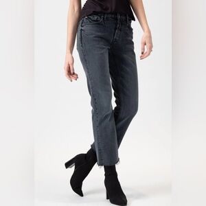 GRLFRND Tatum High-rise Bootcut Jeans Midnight Rambler Black Size 24